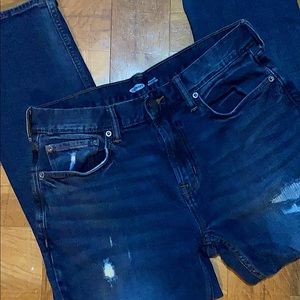 Old Navy Straight Leg Distressed Jeans 32x30